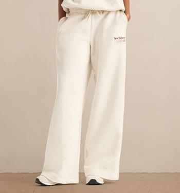 New Balance Trackside Fleece Pants Linen Heather