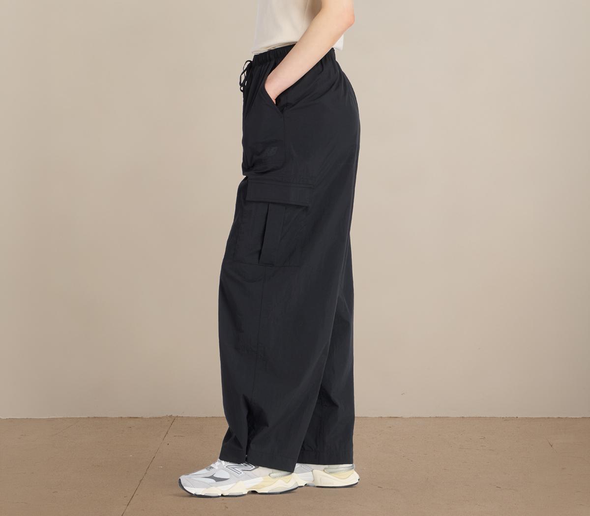New BalanceWoven Cargo PantsBlack