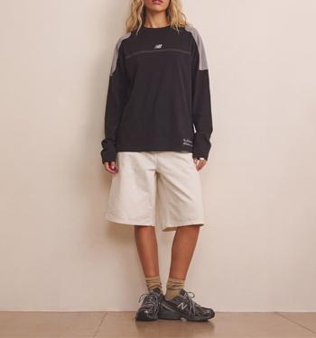New Balance NB Sport Legacy Graphic Long Sleeve Dark Night