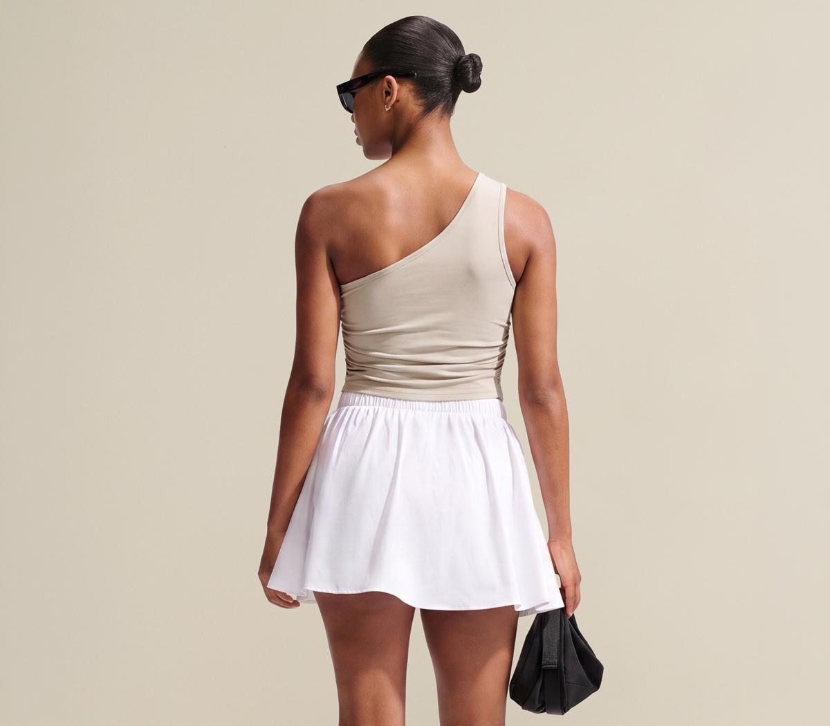 NikeNike Assymetric One Shoulder TankCream Linen White