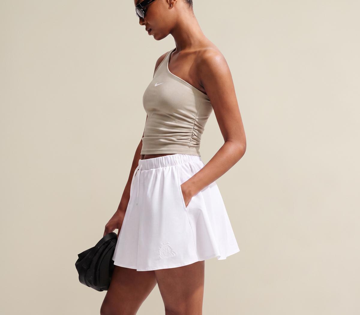 NikeNike Assymetric One Shoulder TankCream Linen White