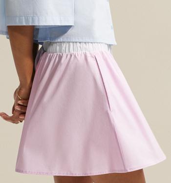 Nike Nike Poplin Mini Skirt Bleached Lilac White