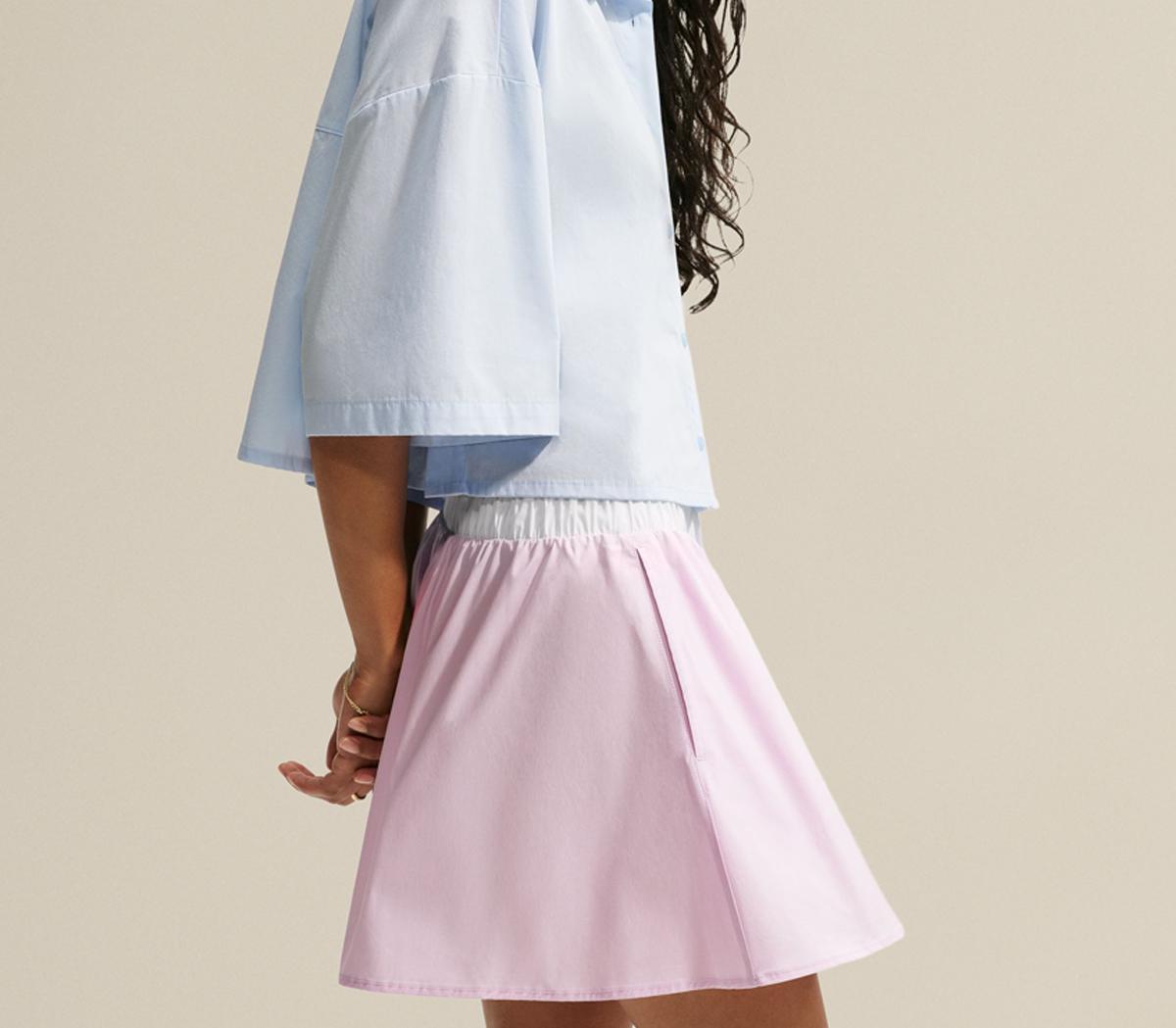 NikeNike Poplin Mini SkirtBleached Lilac White
