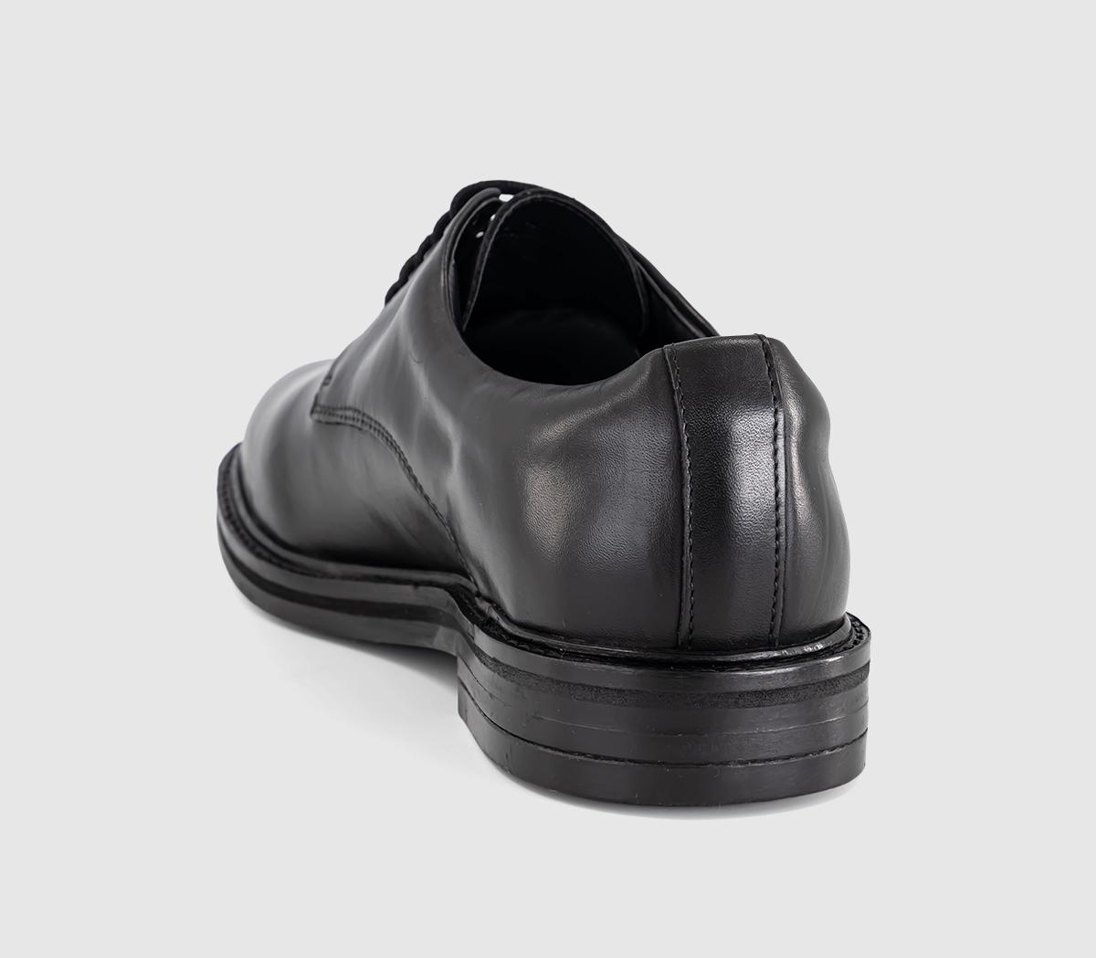 OFFICEMorecambe Round Toe Lace Up ShoeBlack Leather