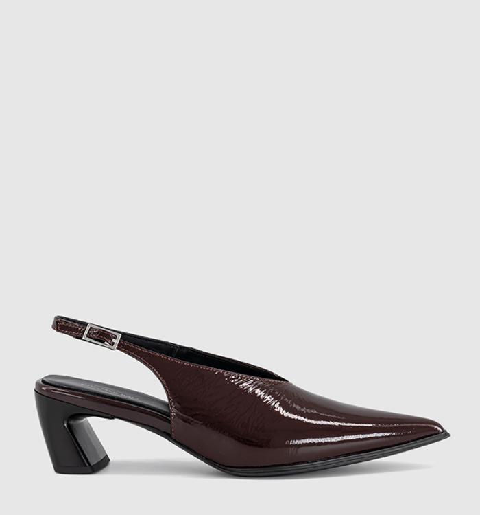 Vagabond Shoemakers Ilona Slingback Heel Chocolate Patent