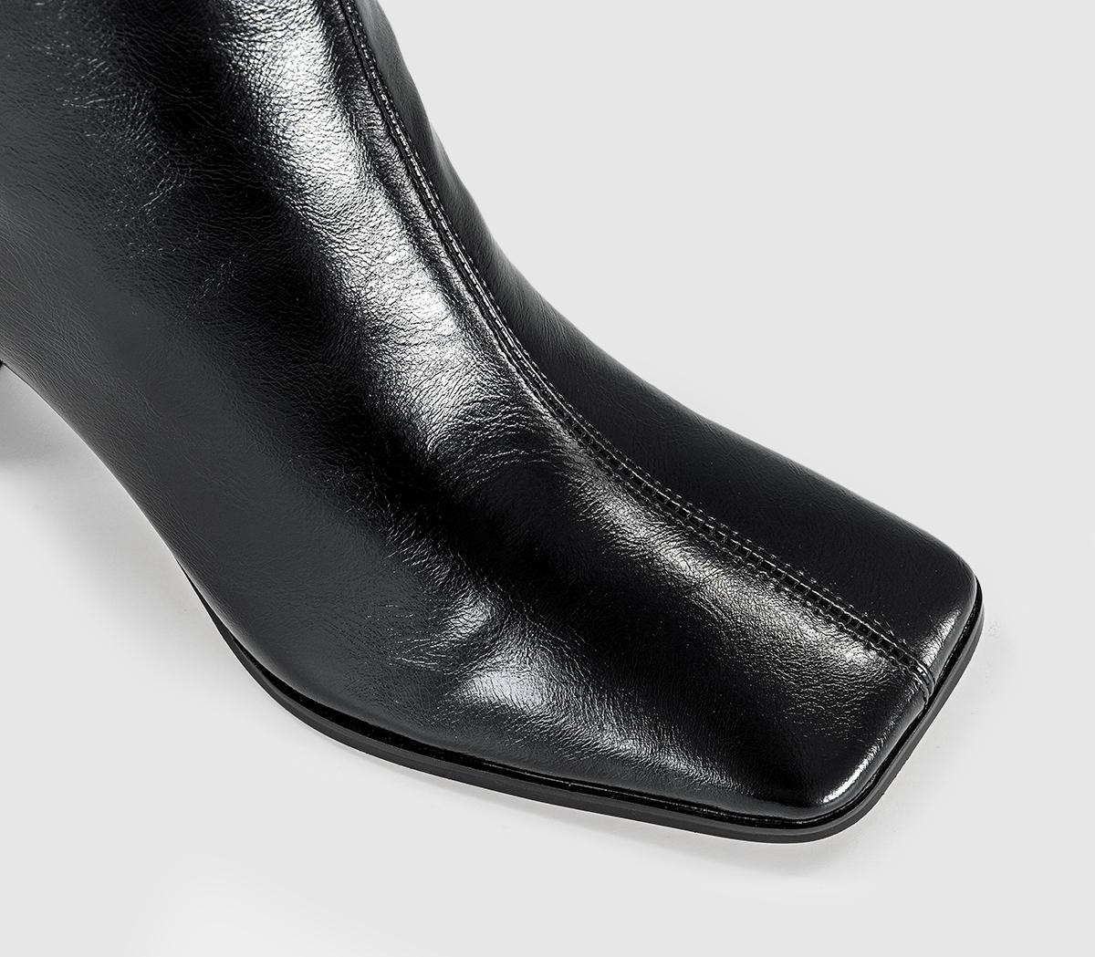OFFICEArise Square Toe High Heel Ankle BootsBlack