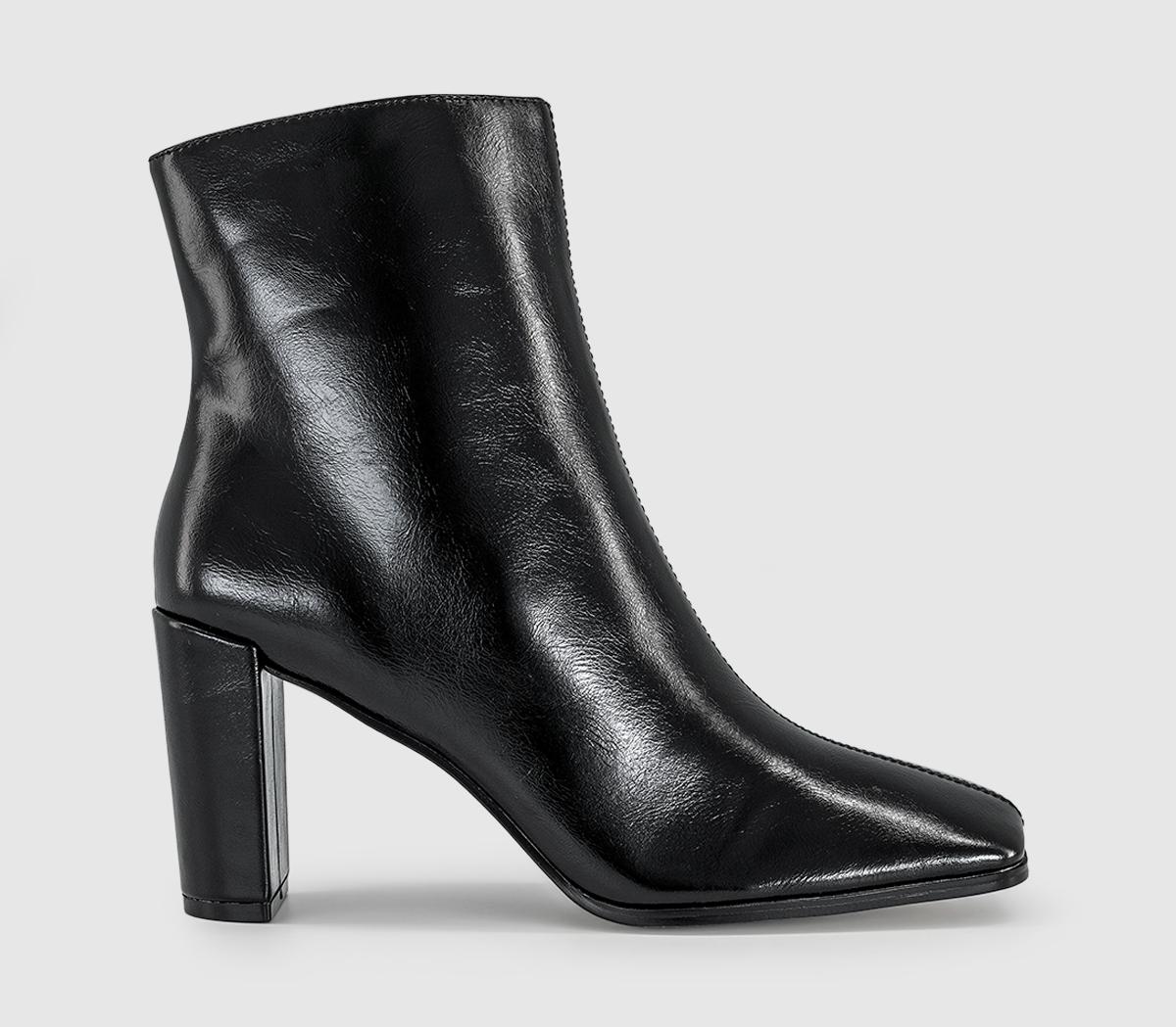 OFFICEArise Square Toe High Heel Ankle BootsBlack