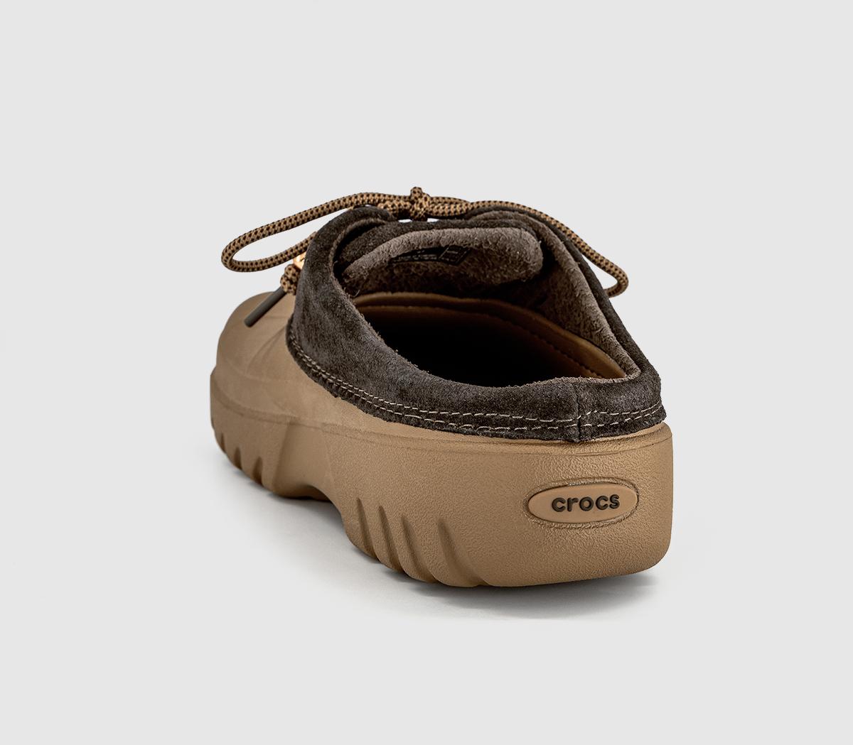 CrocsAxle Suede MuleSepia Dark Chocolate