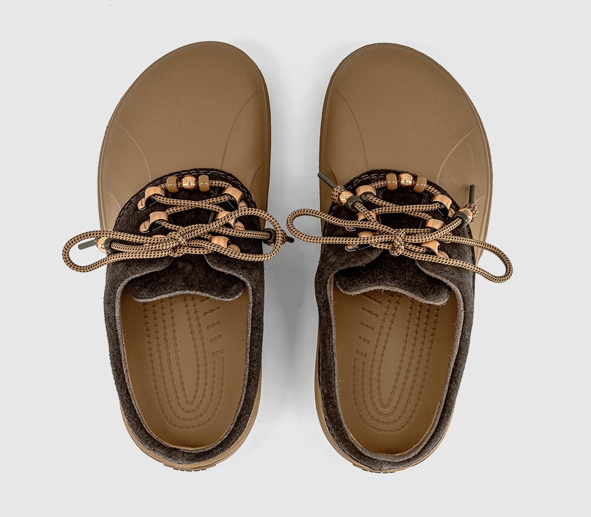CrocsAxle Suede MuleSepia Dark Chocolate