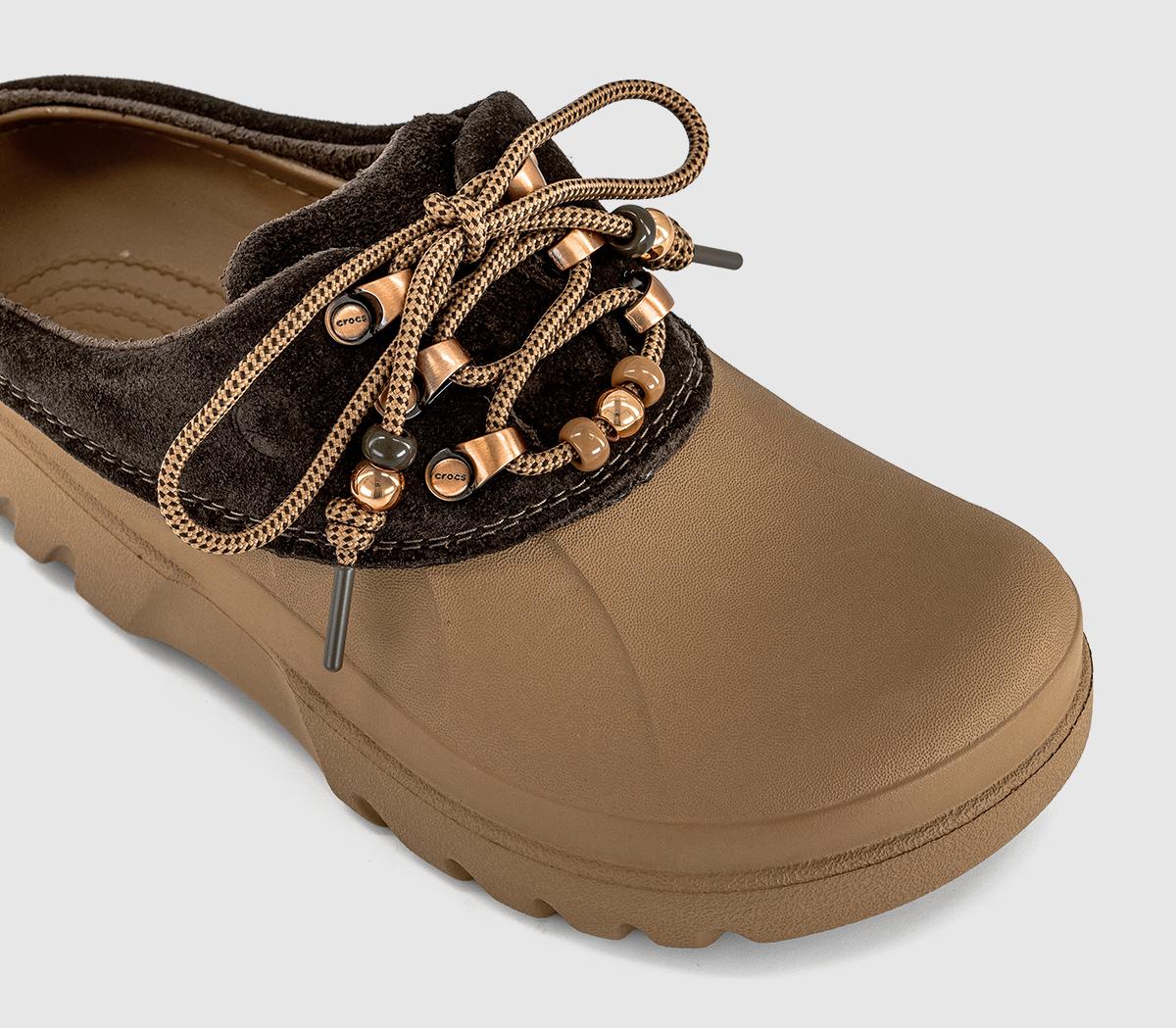 CrocsAxle Suede MuleSepia Dark Chocolate