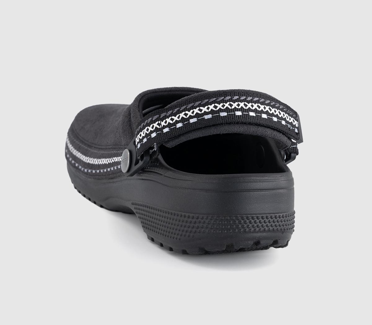 CrocsClassic Vegan Suede Stich ClogBlack