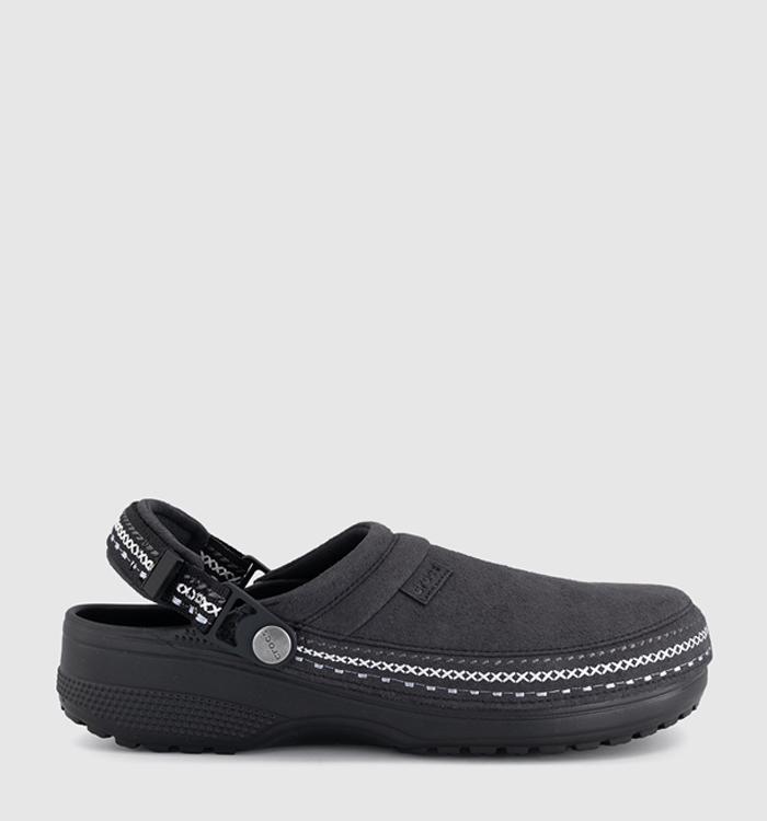 Crocs Classic Vegan Suede Stich Clog Black