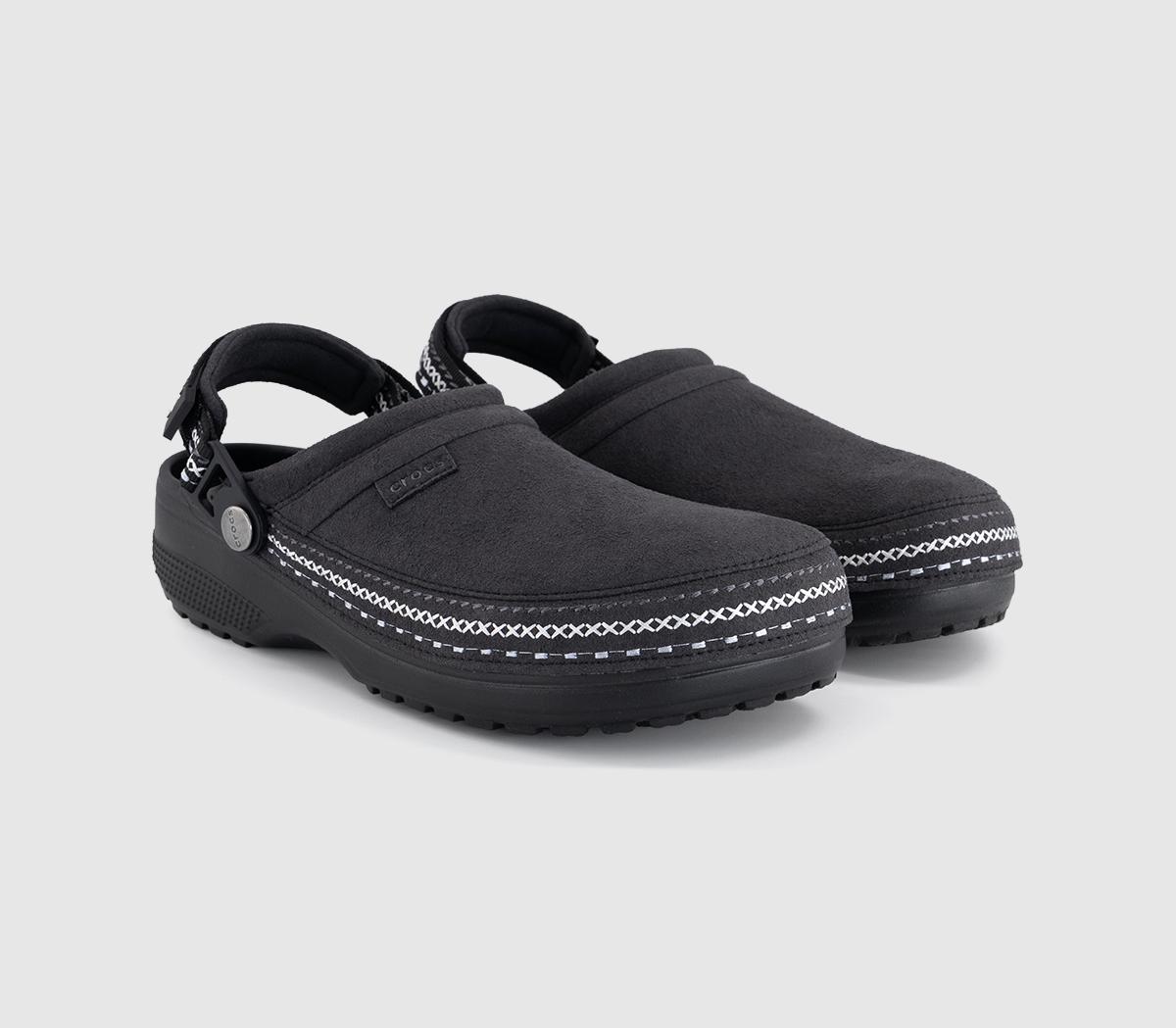 CrocsClassic Vegan Suede Stich ClogBlack