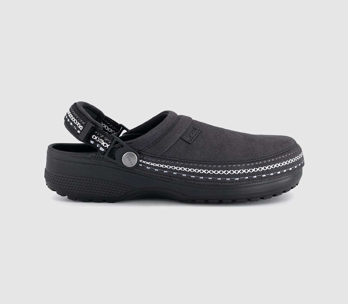 CrocsClassic Vegan Suede Stich ClogBlack