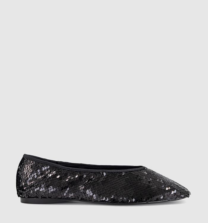OFFICE Frivolous - Sequin Ballet Black Sequin