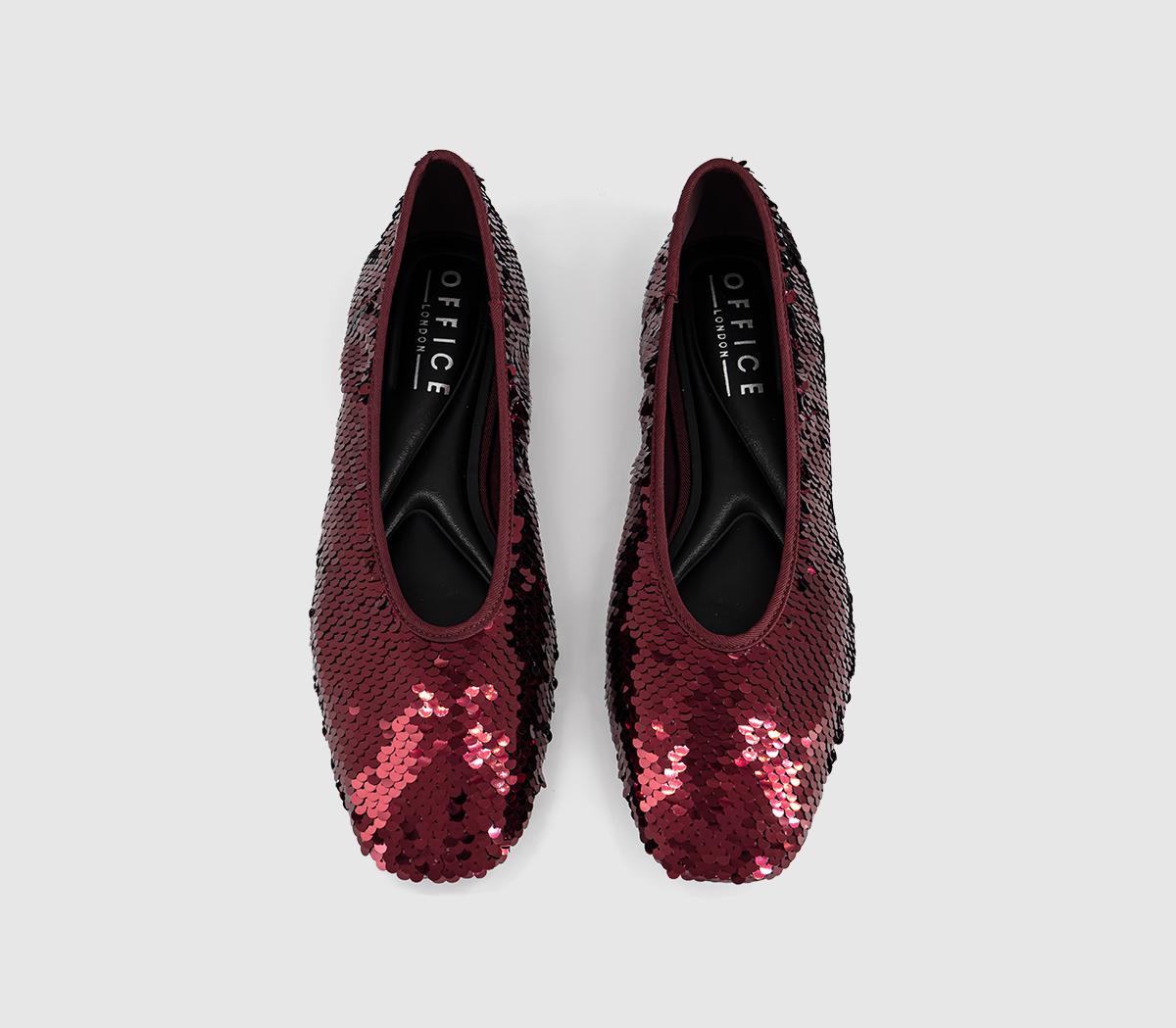 OFFICEFrivolous - Sequin BalletBurgundy Sequin