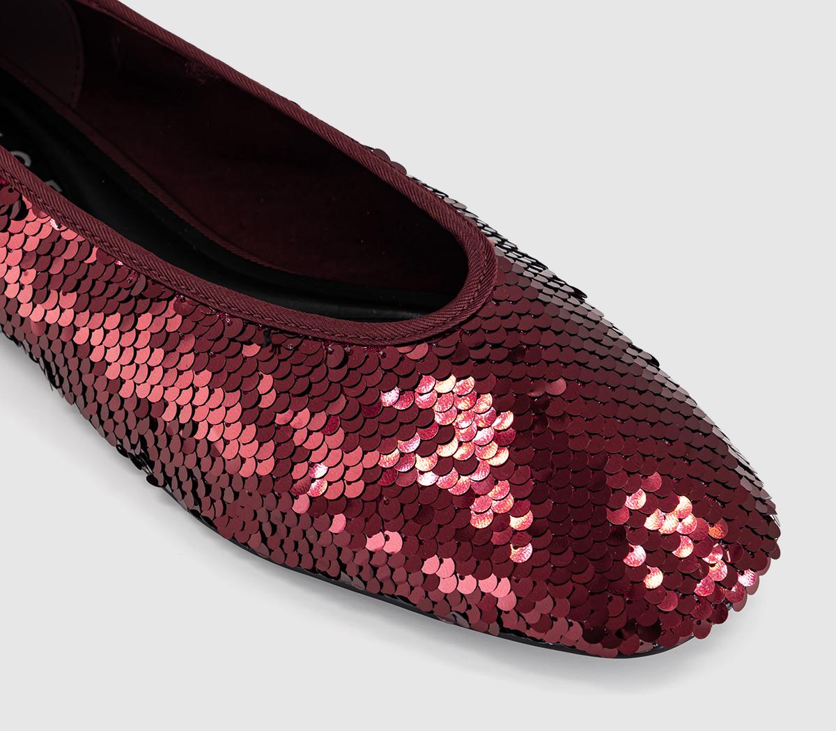 OFFICEFrivolous - Sequin BalletBurgundy Sequin