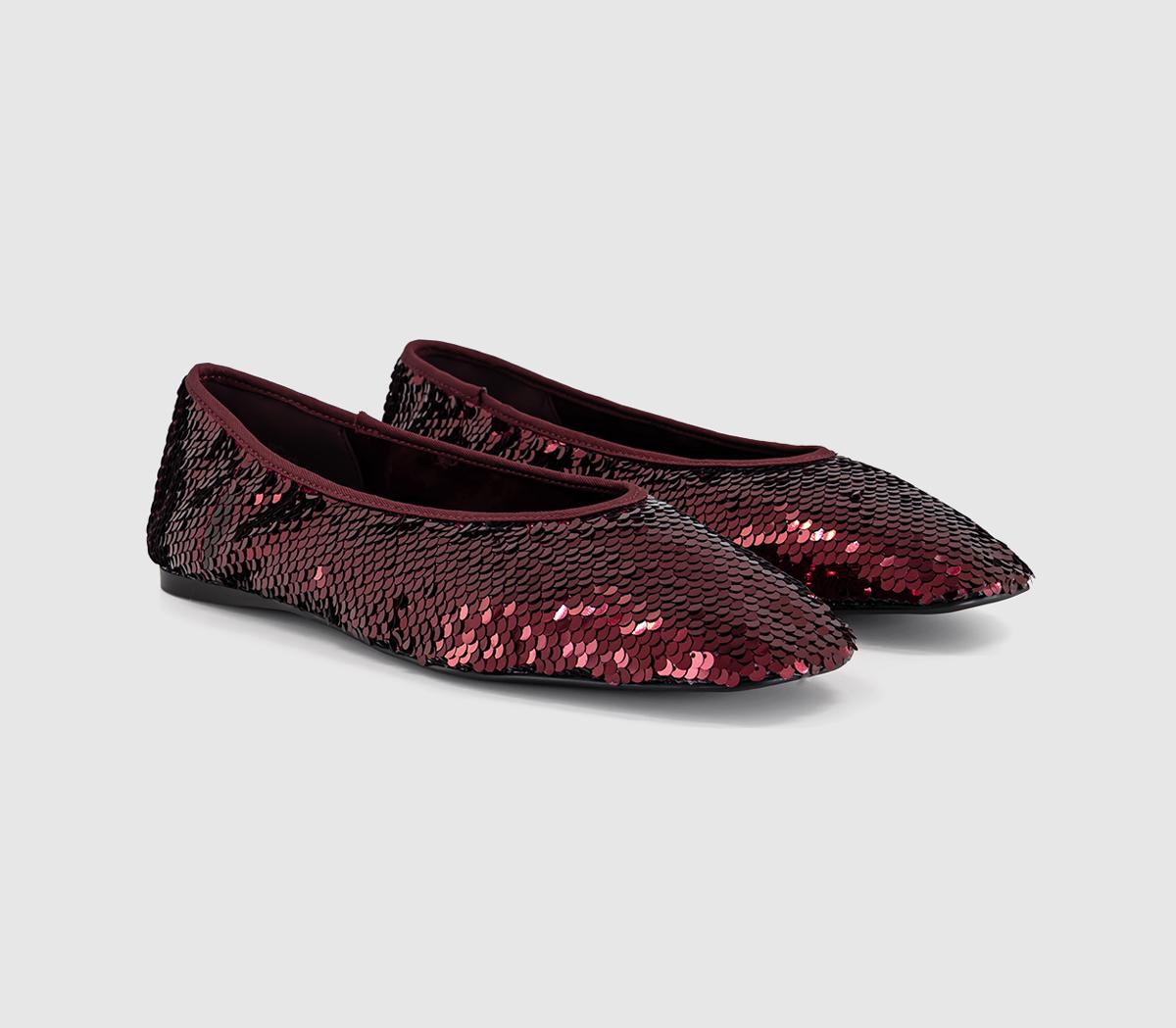 OFFICEFrivolous - Sequin BalletBurgundy Sequin
