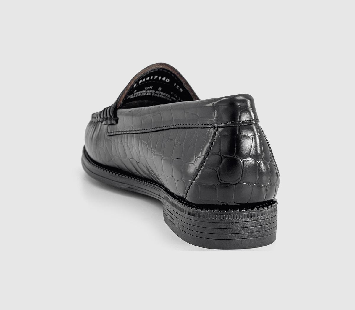 G.H Bass & CoWeejun II Penny Exotic LoafersBlack