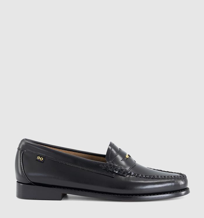 G.H Bass & Co Weejun Anniversary Penny Loafers Black Leather
