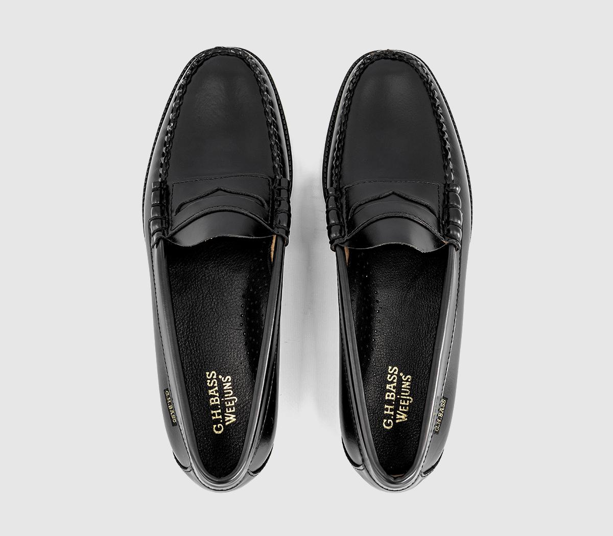 G.H Bass & CoEasy Weejun Flag LoafersBlack Leather