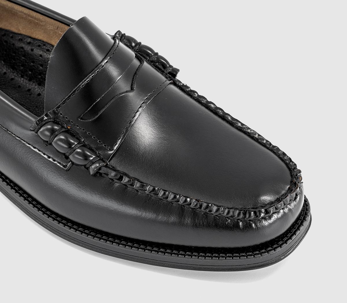 G.H Bass & CoEasy Weejun Flag LoafersBlack Leather