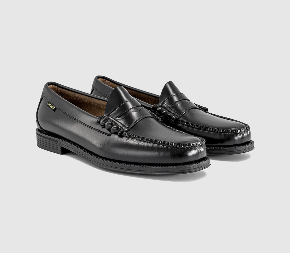 G.H Bass & CoEasy Weejun Flag LoafersBlack Leather