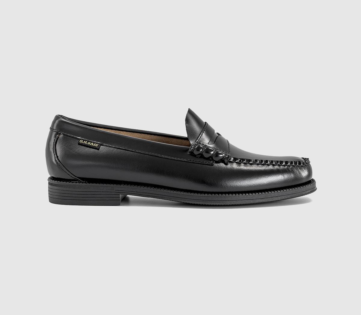 G.H Bass & CoEasy Weejun Flag LoafersBlack Leather