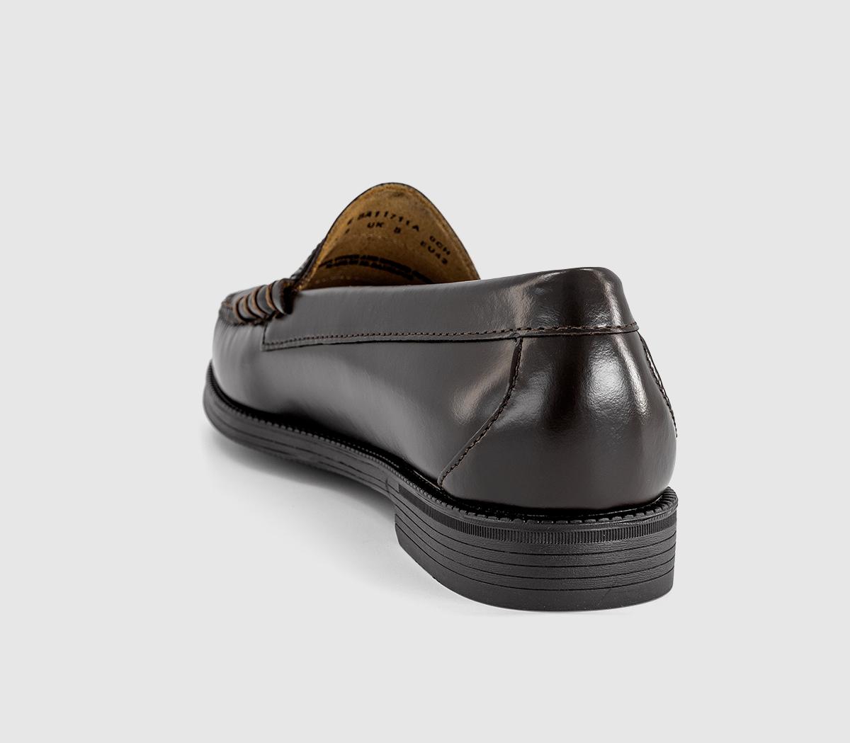 G.H Bass & CoEasy Weejun Flag LoafersChocolate Leather