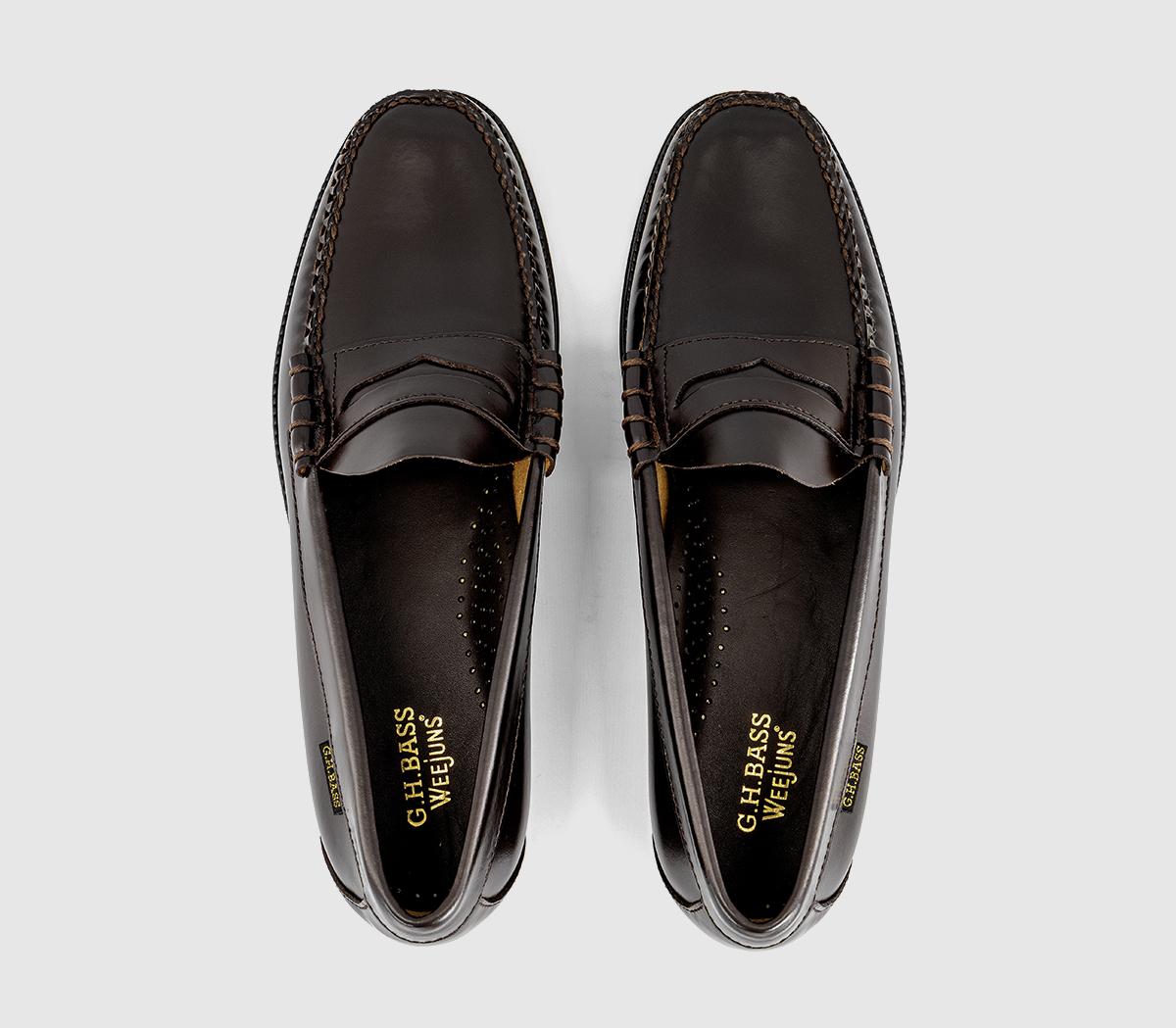 G.H Bass & CoEasy Weejun Flag LoafersChocolate Leather
