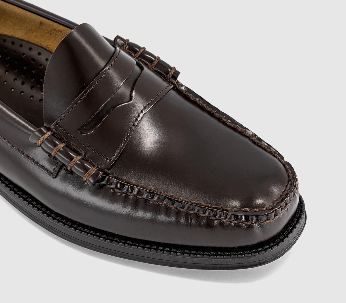 G.H Bass & CoEasy Weejun Flag LoafersChocolate Leather