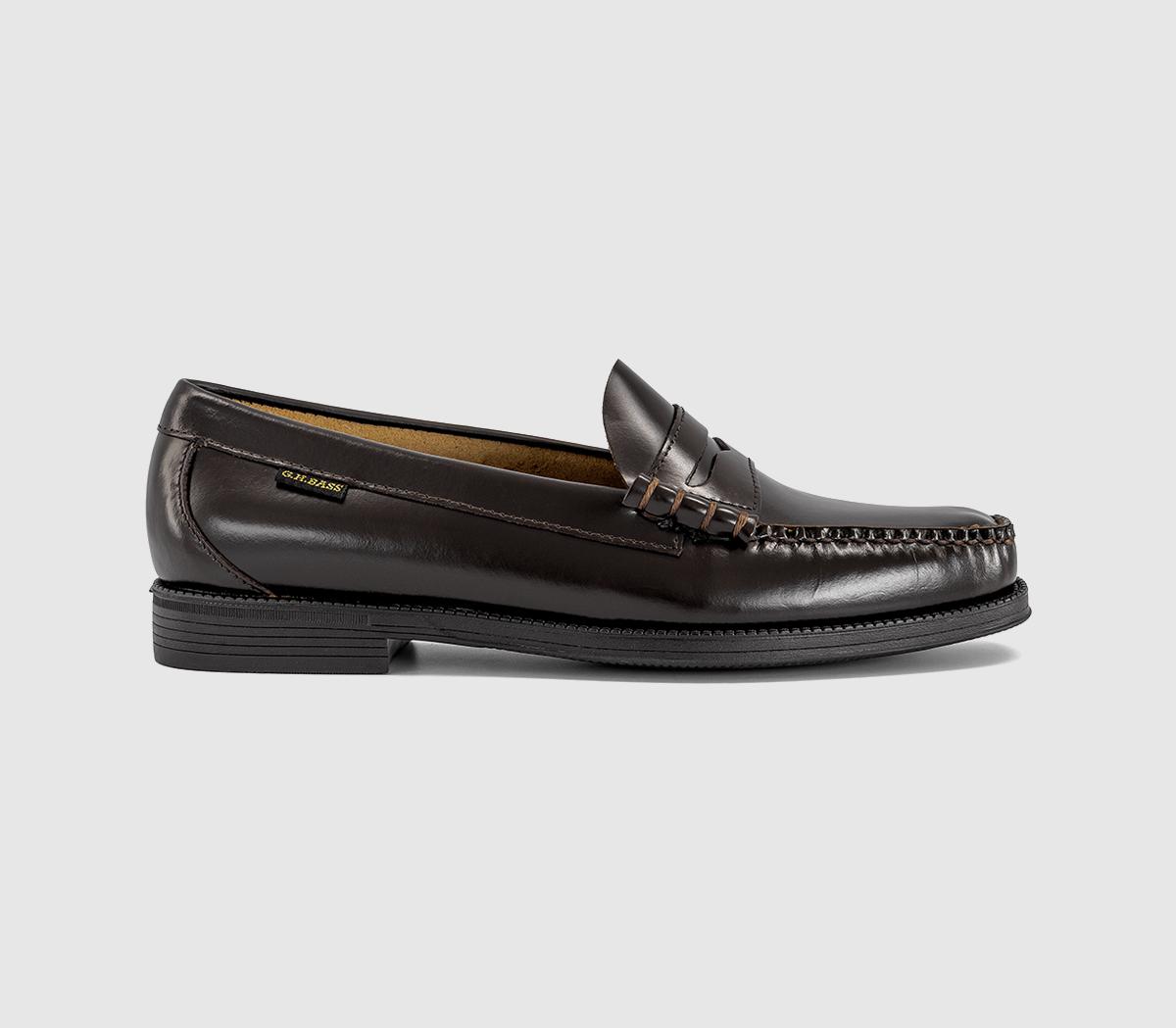 G.H Bass & CoEasy Weejun Flag LoafersChocolate Leather