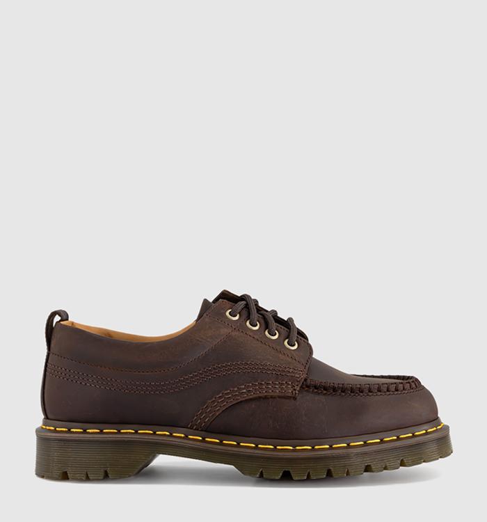 Dr. Martens Lowell Ch Shoes Dark Brown Crazy Horse