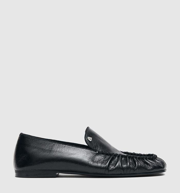 ALOHAS Gabe Rift Loafers Black Leather