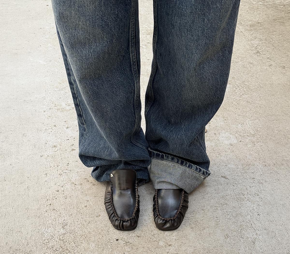 ALOHASGabe Rift LoafersVintage Effect Brown Leather