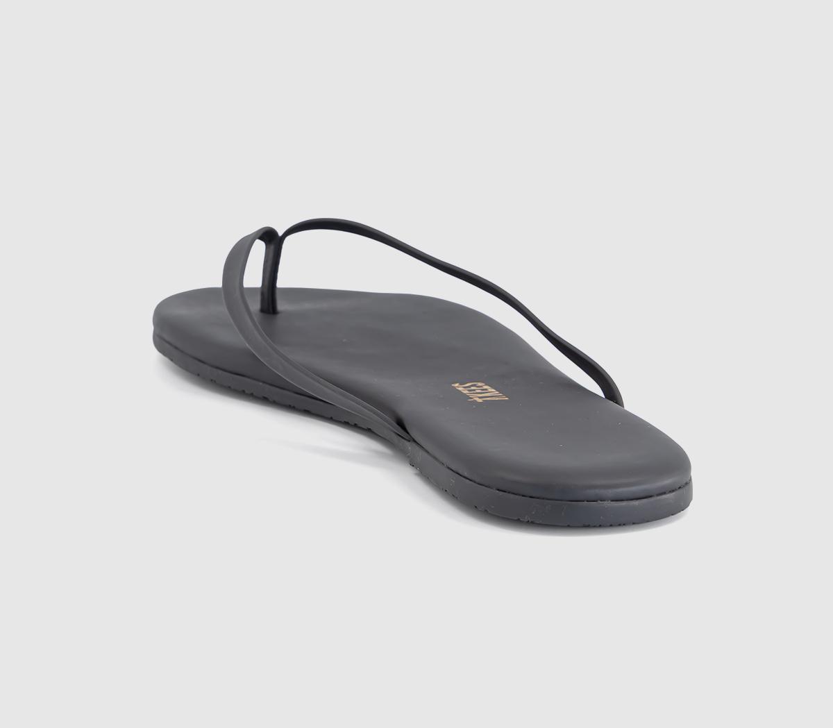 TKEESSolids Flip FlopsWashed Black