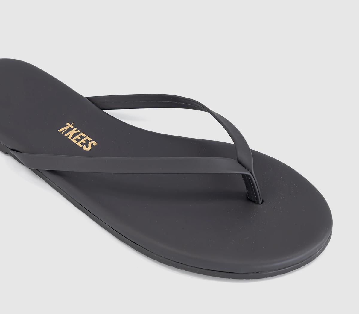 TKEESSolids Flip FlopsWashed Black