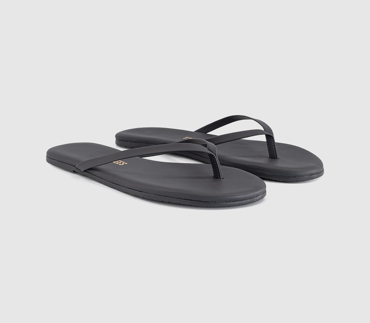 TKEESSolids Flip FlopsWashed Black