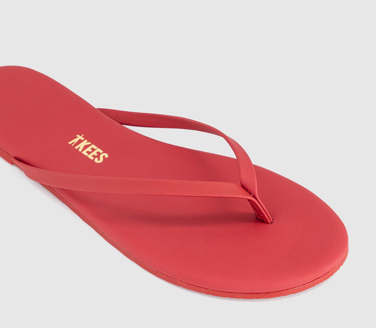 TKEESSolids Flip FlopsRed