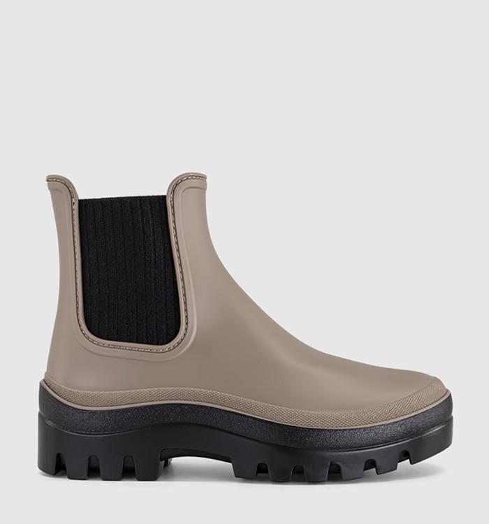 OFFICE Acorn Cleat Sole Wellie Taupe