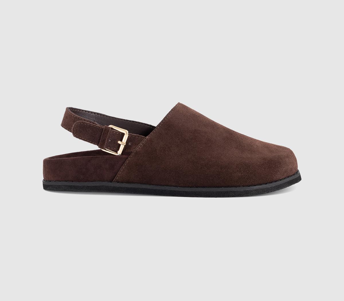 EARTHADDICTEarth Addict: Eclipse - Slingback ClogsBrown Suede