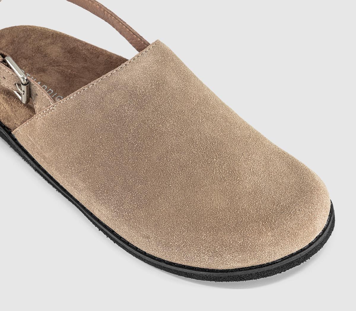 EARTHADDICTEarth Addict: Eclipse - Slingback ClogsBeige Suede