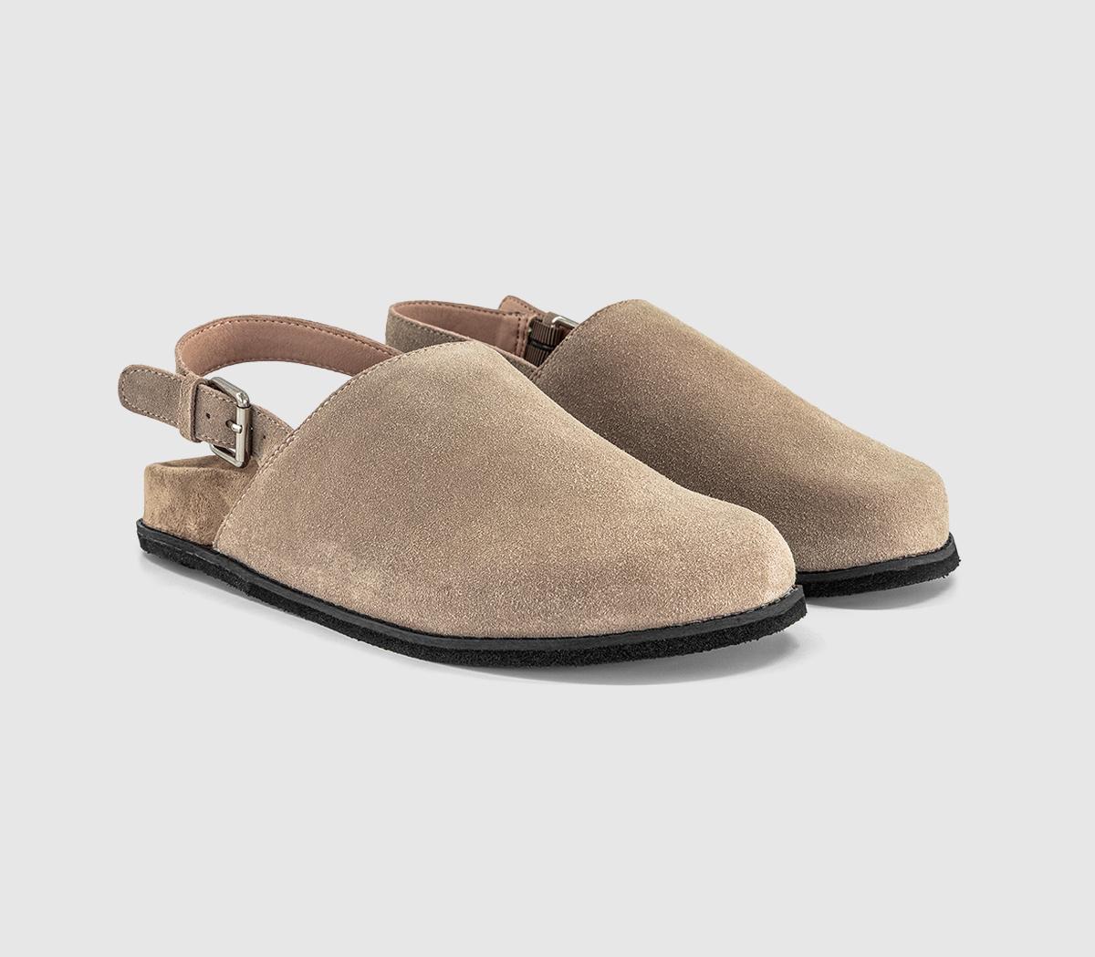 EARTHADDICTEarth Addict: Eclipse - Slingback ClogsBeige Suede