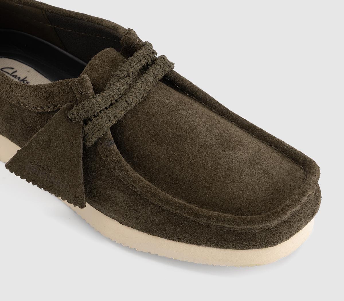 Clarks OriginalsWallebee Lite ShoesDark Olive Suede