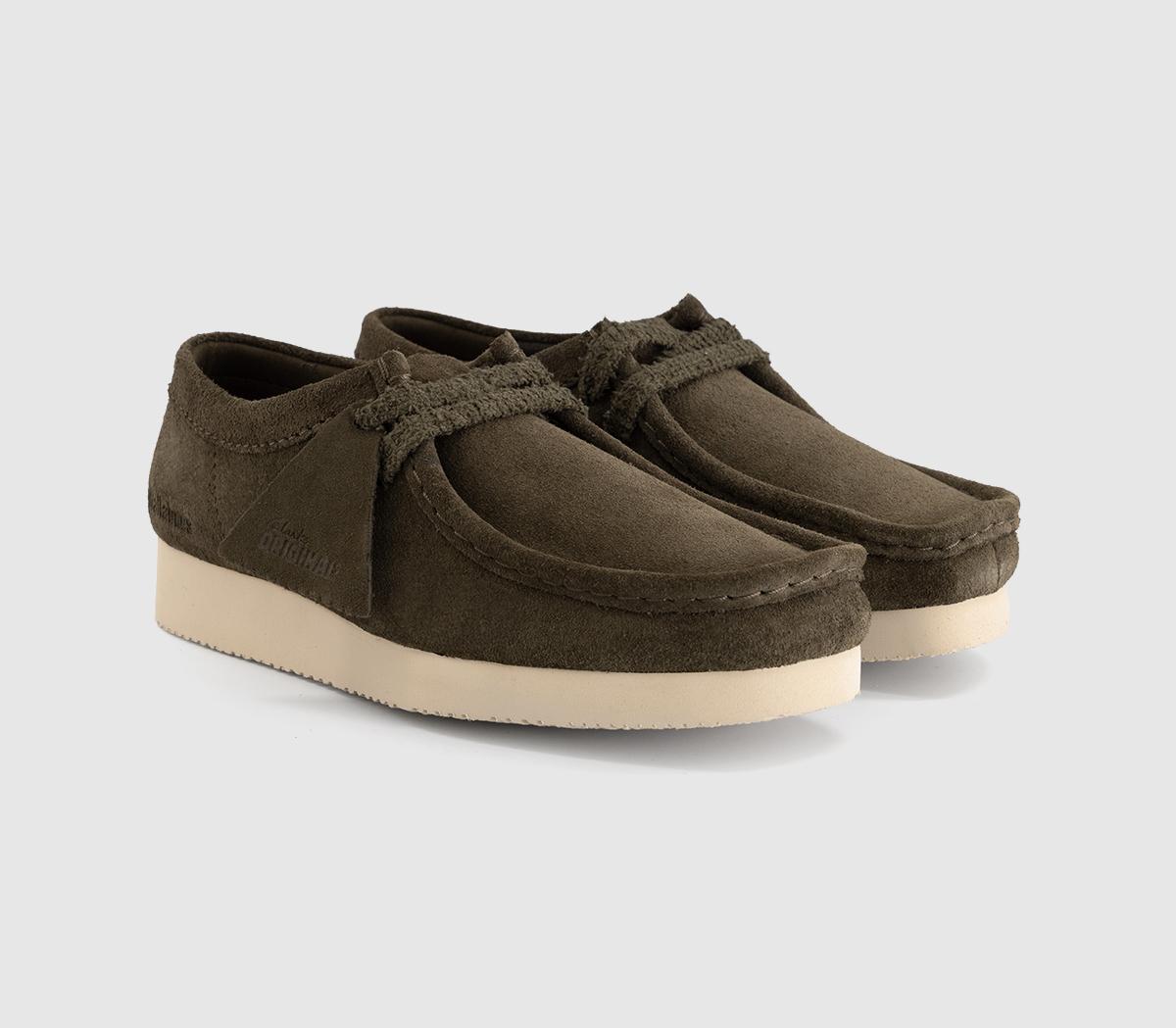 Clarks OriginalsWallebee Lite ShoesDark Olive Suede