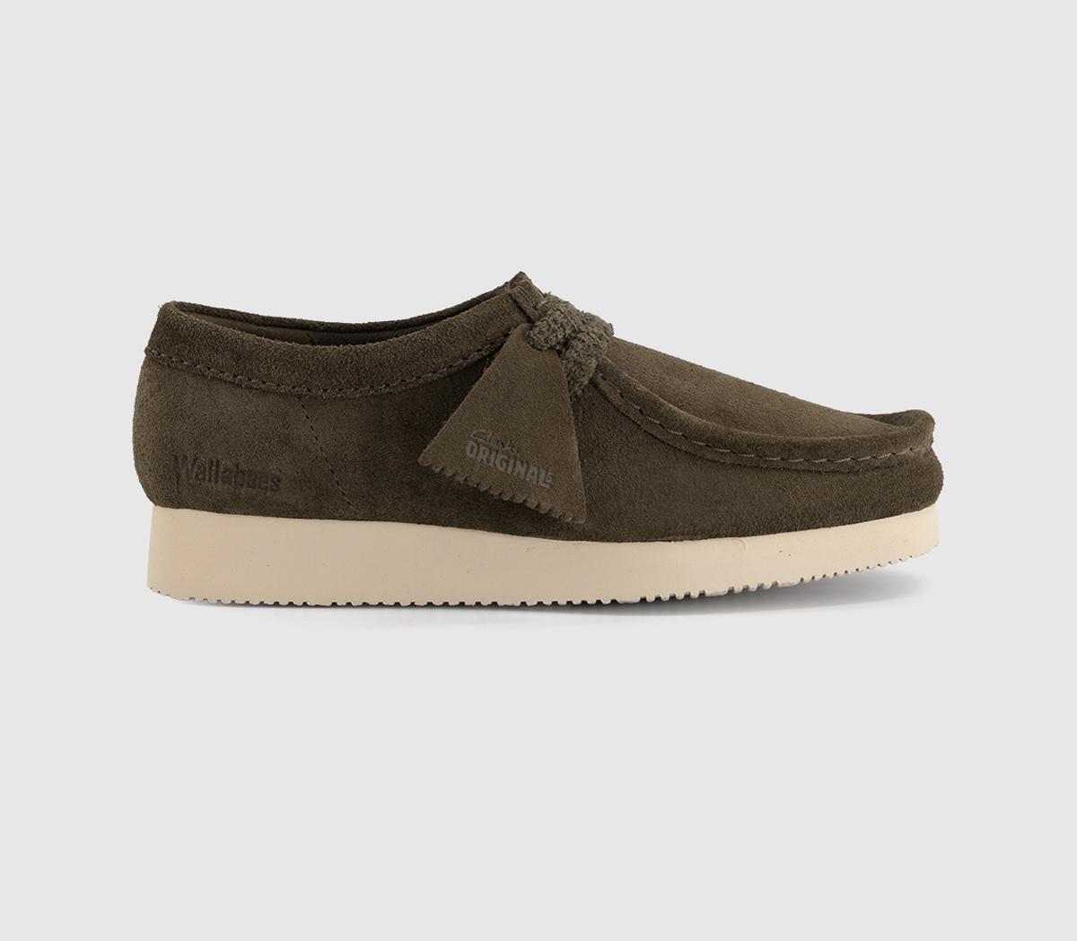 Clarks OriginalsWallebee Lite ShoesDark Olive Suede