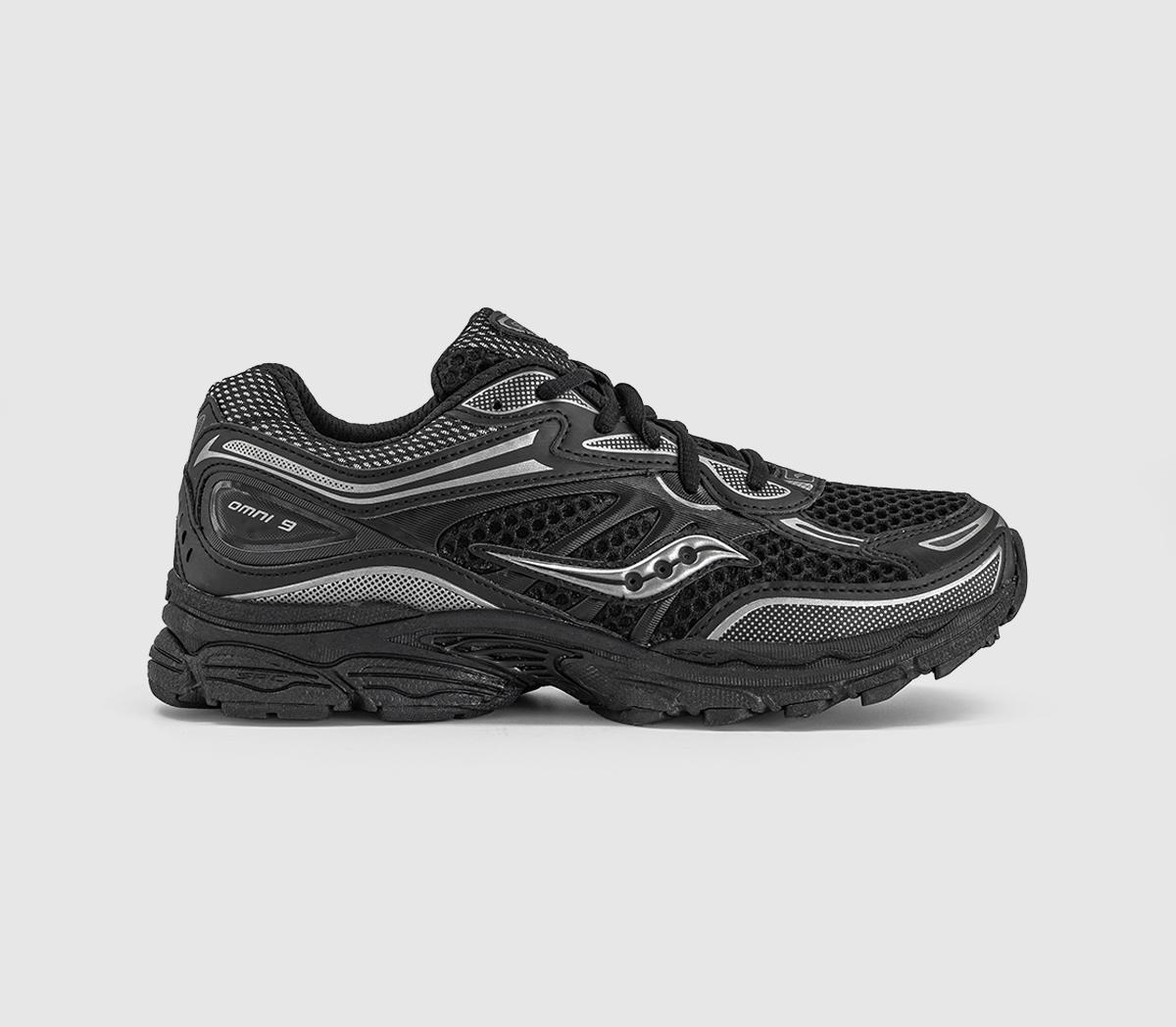 SauconyOmni 9 Gs TrainersBlack Gunmetal