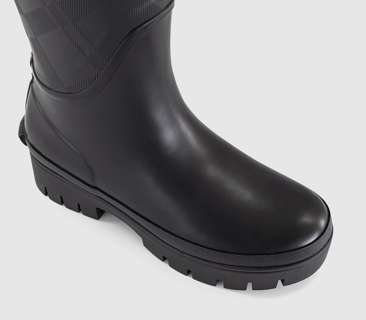 BarbourLeighton Tartan Tall WelliesBlack