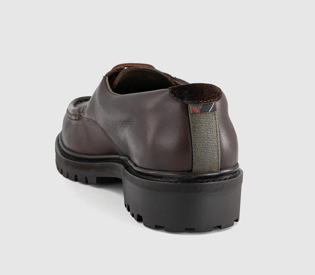 BarbourPaxton Apron Derby ShoeDark Brown