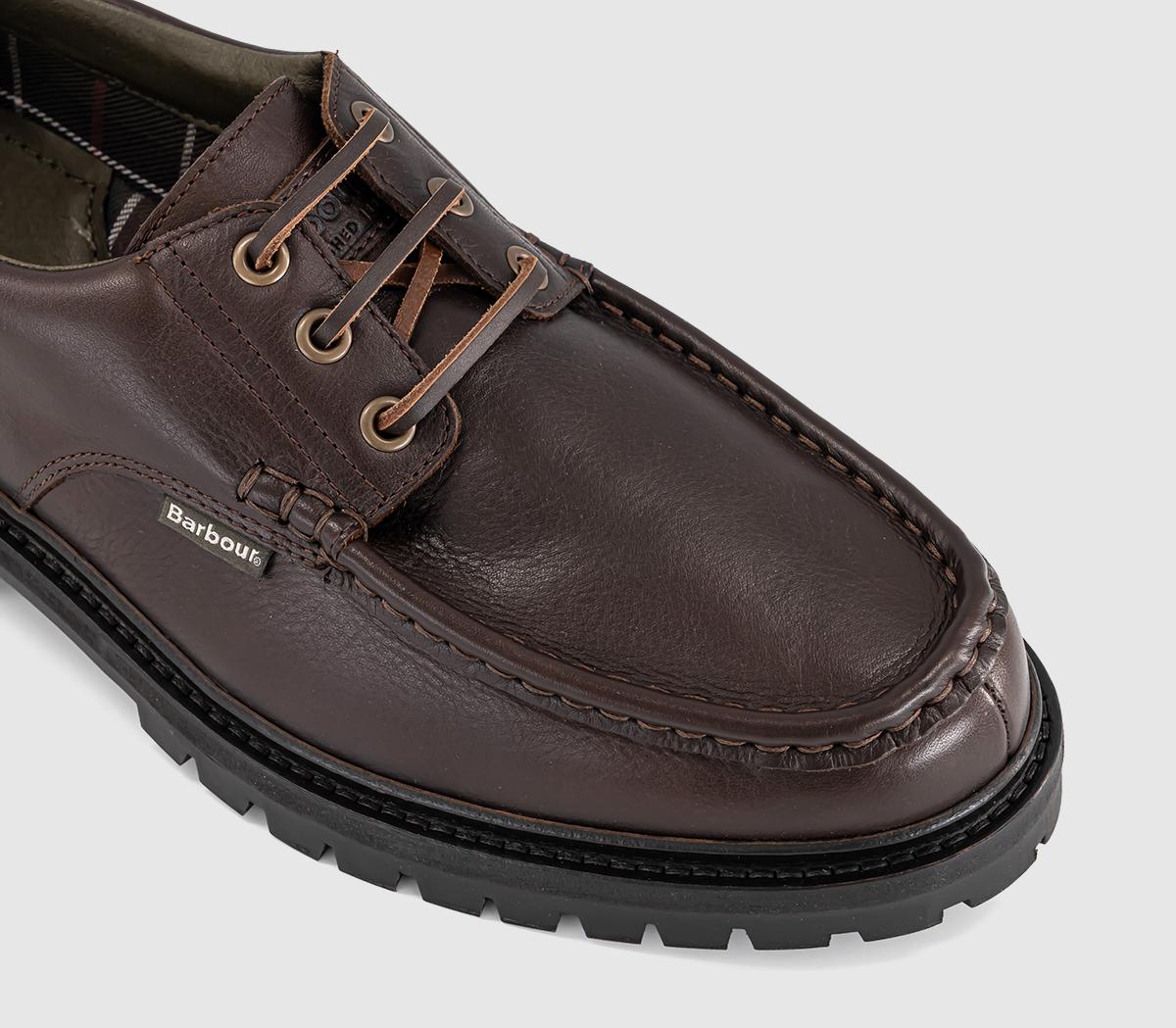 BarbourPaxton Apron Derby ShoeDark Brown
